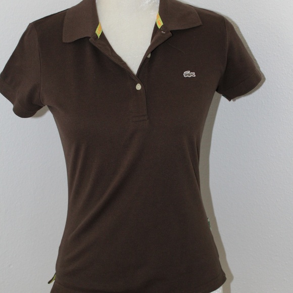 brown polo shirt womens